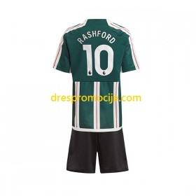 Manchester United Marcus Rashford 10 Dres Dječji Gostujući 2023/2024 Kratkih Rukava